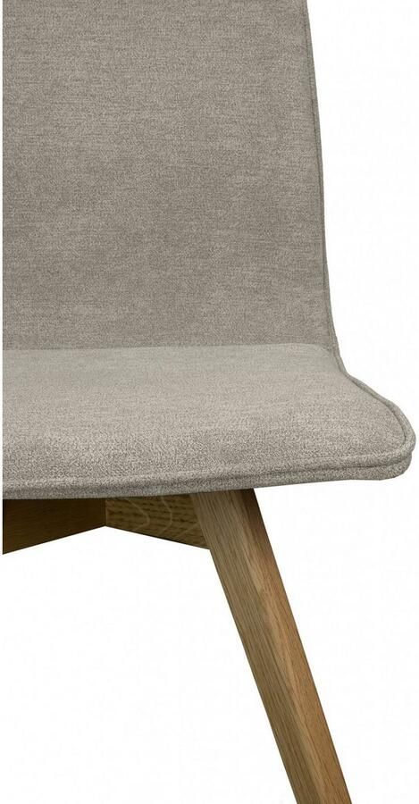 Andas Eetkamerstoel Rania Massief houten frame met bies (set 2 stuks) - Foto 4