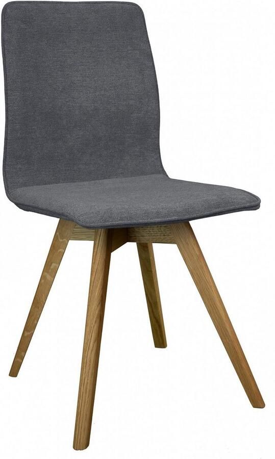 Andas Eetkamerstoel Rania Massief houten frame met bies (set 2 stuks) - Foto 2