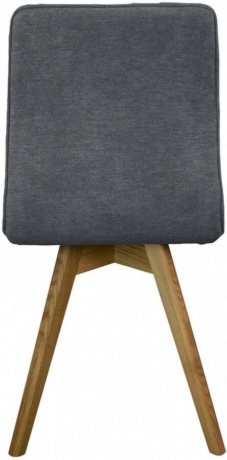 Andas Eetkamerstoel Rania Massief houten frame met bies (set 2 stuks) - Foto 6