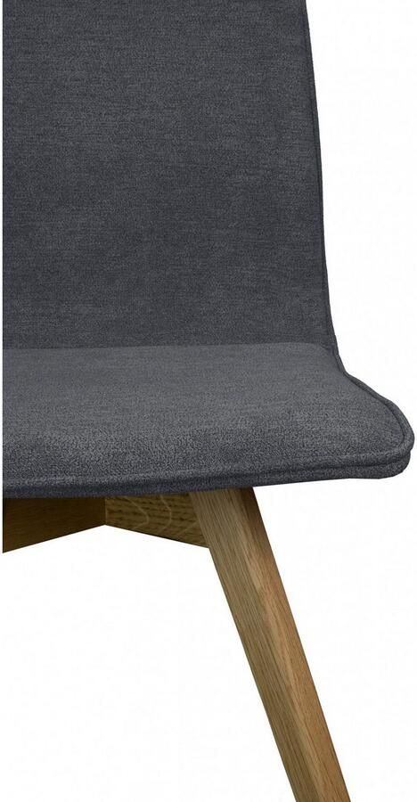 Andas Eetkamerstoel Rania Massief houten frame met bies (set 2 stuks) - Foto 4