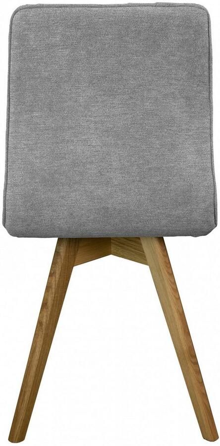 Andas Eetkamerstoel Rania Massief houten frame met bies (set 2 stuks) - Foto 6