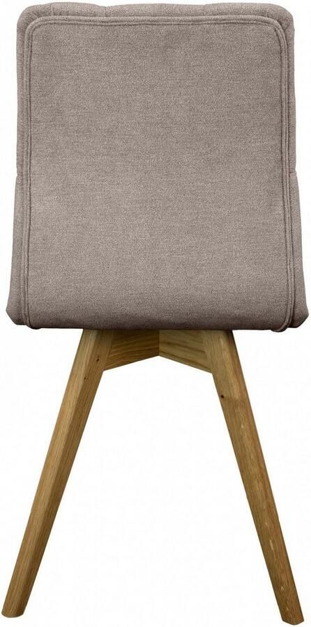 Andas Eetkamerstoel Rania Massief houten frame met knoophechting (set 2 stuks) - Foto 6