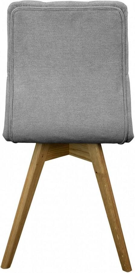 Andas Eetkamerstoel Rania Massief houten frame met knoophechting (set 2 stuks) - Foto 6