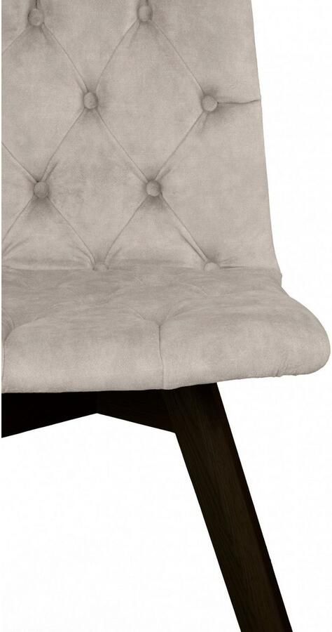 Andas Eetkamerstoel Rania met massief houten poten (set 2 stuks) - Foto 4