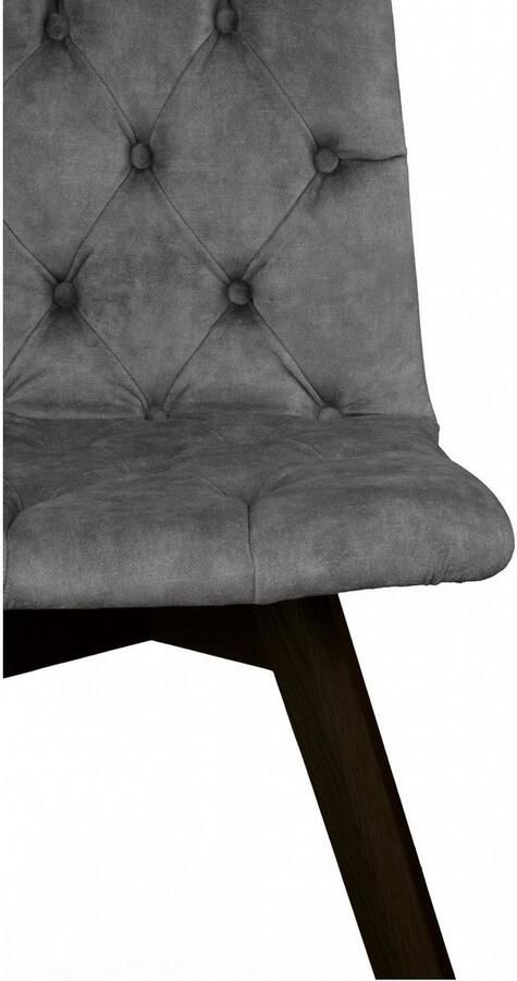 Andas Eetkamerstoel Rania met massief houten poten (set 2 stuks) - Foto 4