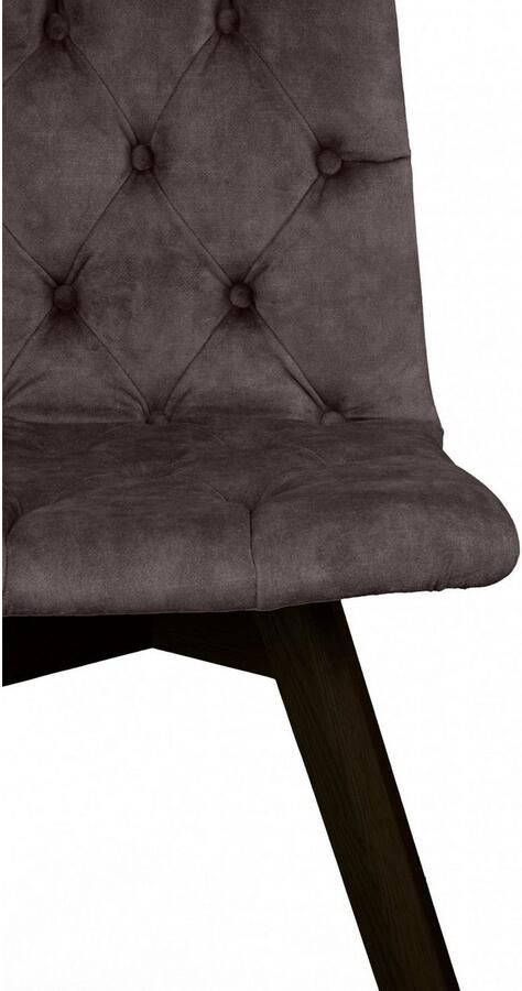 Andas Eetkamerstoel Rania met massief houten poten (set 2 stuks) - Foto 4