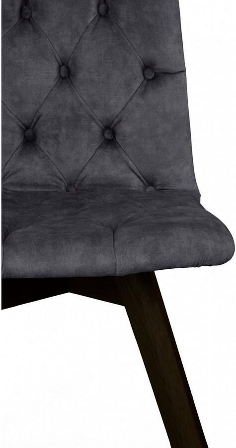 Andas Eetkamerstoel Rania met massief houten poten (set 2 stuks) - Foto 4