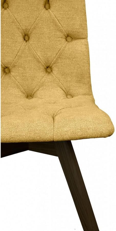 Andas Eetkamerstoel Rania met massief houten poten (set 2 stuks) - Foto 5