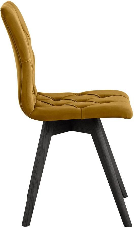 Andas Eetkamerstoel Rania met massief houten poten (set 2 stuks) - Foto 3