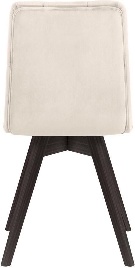 Andas Eetkamerstoel Rania met massief houten poten (set 2 stuks) - Foto 3