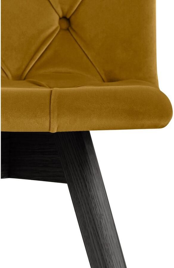 Andas Eetkamerstoel Rania met massief houten poten (set 2 stuks) - Foto 2