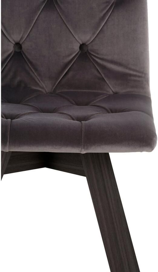 Andas Eetkamerstoel Rania met massief houten poten (set 2 stuks) - Foto 4