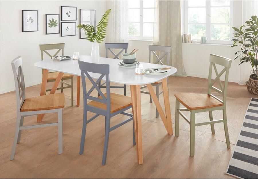 Andas Eetkamerstoel Tatra TOPSELLER Houten stoel in 2- 4- of 6-delige set keukenstoel landhuis (set) - Foto 3