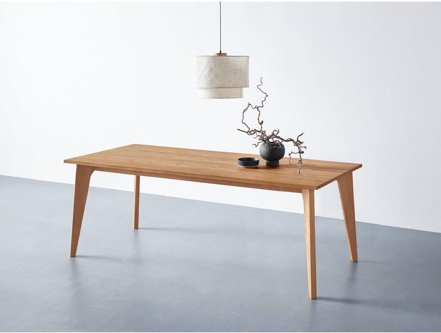 Andas Eettafel Amali Van massief eiken in 3 breedten - Foto 2