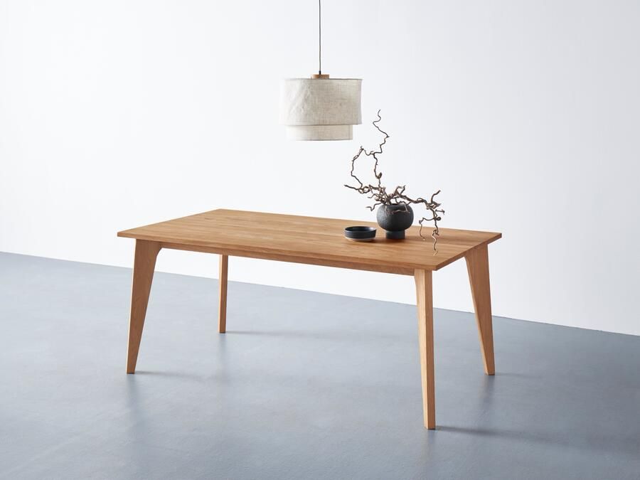 Andas Eettafel Amali Van massief eiken in 3 breedten - Foto 3