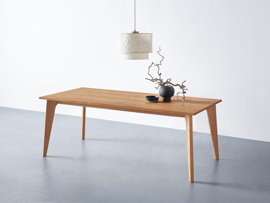 Andas Eettafel Amali Van massief eiken in 3 breedten - Foto 3