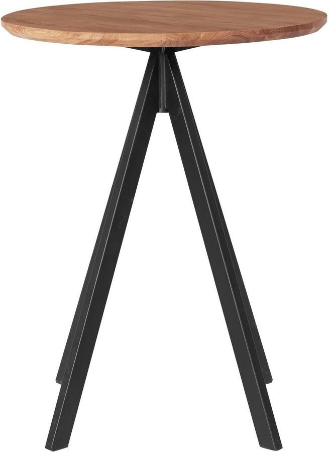 Andas Eettafel Horsnab Tafelblad van massief eiken massief FSC hout onderstel van metaal - Foto 3