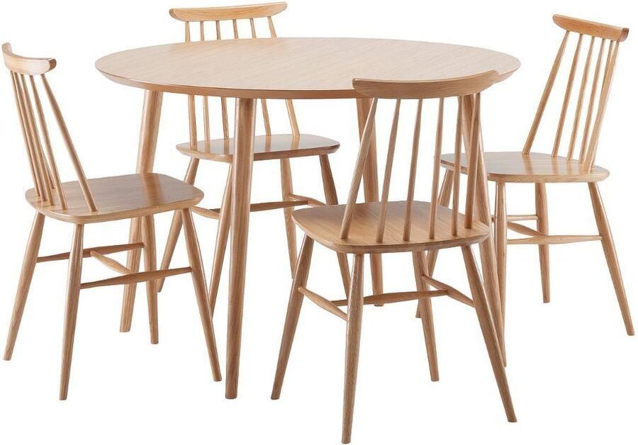 Andas Eettafel Houtfineer van eiken - Foto 2