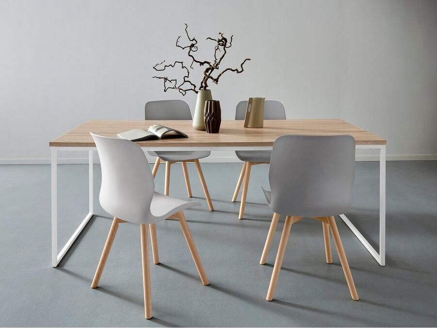 Andas Eettafel Hulsig met tafelblad in een hout-look en voelbare structuur hoogte 76 cm (1 stuk) - Foto 3