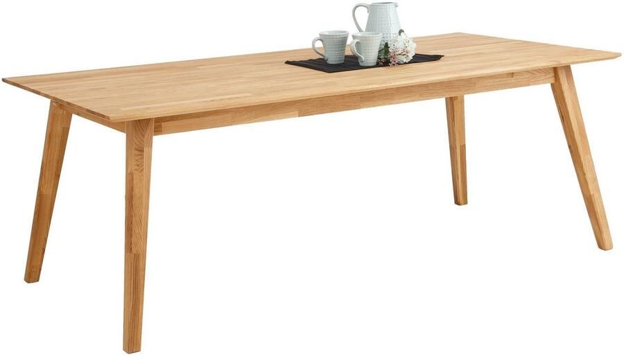 Andas Eettafel Lake Massief eiken breedte 150 cm uit te breiden met insteekbladen - Foto 10