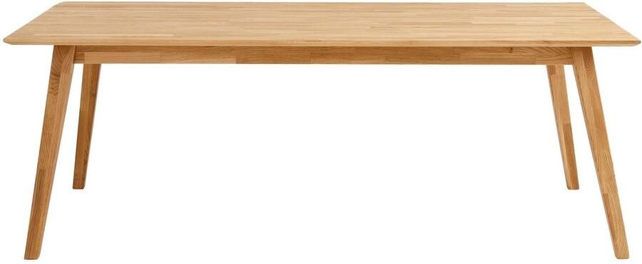 Andas Eettafel Lake Massief eiken breedte 150 cm uit te breiden met insteekbladen - Foto 12