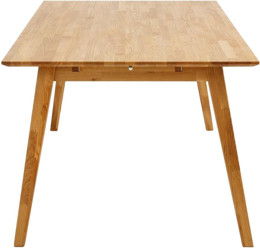 Andas Eettafel Lake Massief eiken breedte 150 cm uit te breiden met insteekbladen