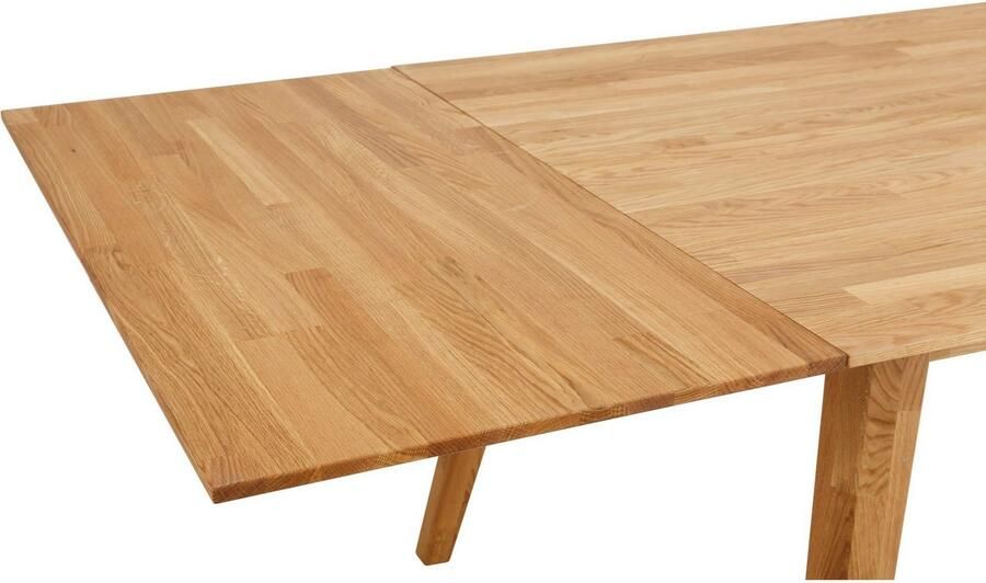 Andas Eettafel Lake Massief eiken breedte 150 cm uit te breiden met insteekbladen - Foto 9