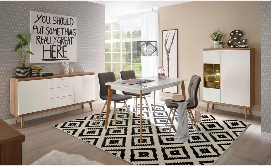 Andas Eettafel MERLE Scandi Design breedte 140 (-180) cm - Foto 3