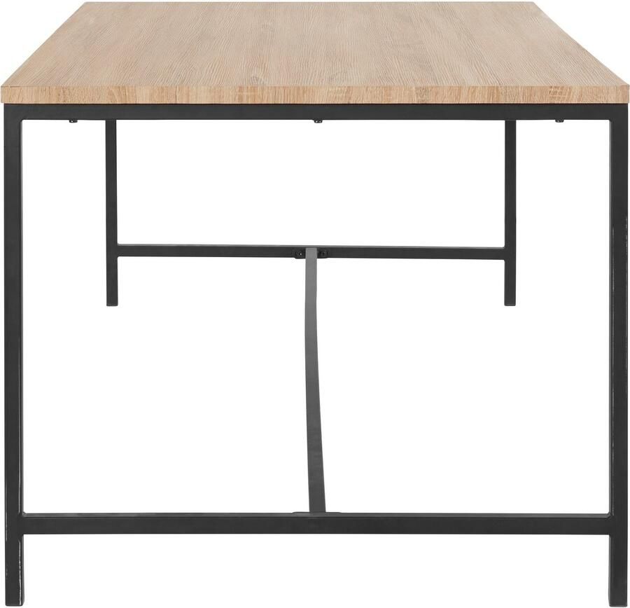Andas Eettafel Vadum met tafelblad in een hout-look en voelbare structuur hoogte 76 cm (1 stuk)