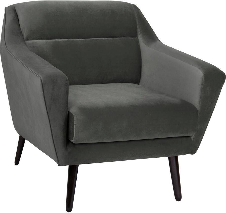 OTTO Fauteuil Bille met naad in het rugkussen en eikenhouten poten design by morten georgsen (set) - Foto 3