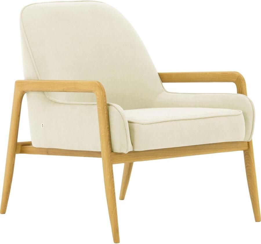 Home affaire Fauteuil Braga naar keuze met frame van eiken in donker of beukenhout in licht (set) - Foto 3