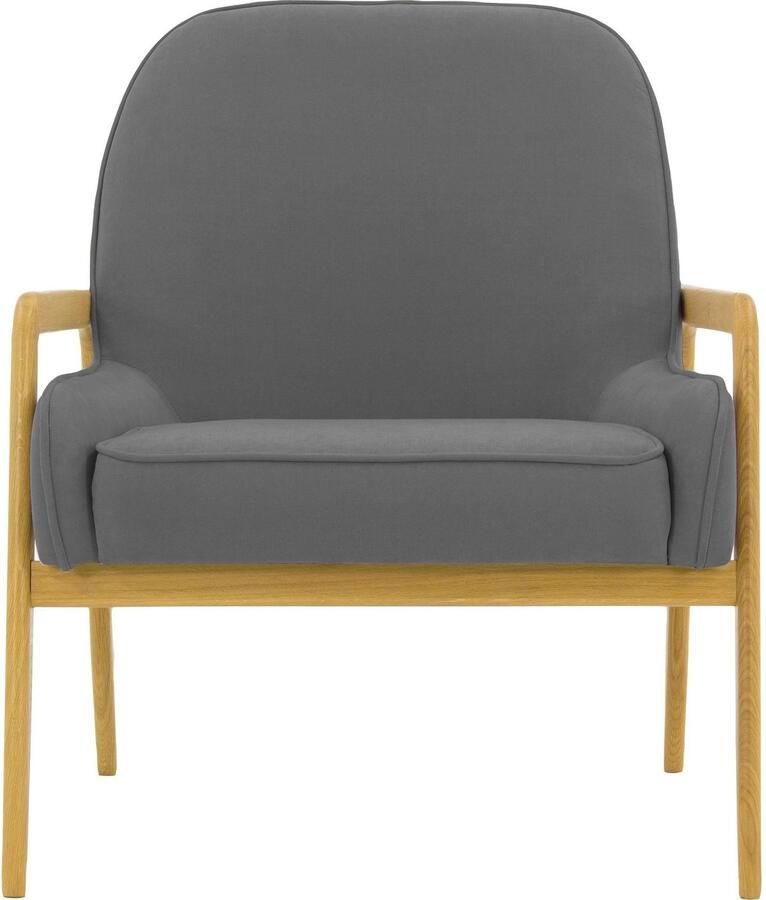 Andas Fauteuil Braga naar keuze met frame van eiken in donker of beukenhout in licht - Foto 3