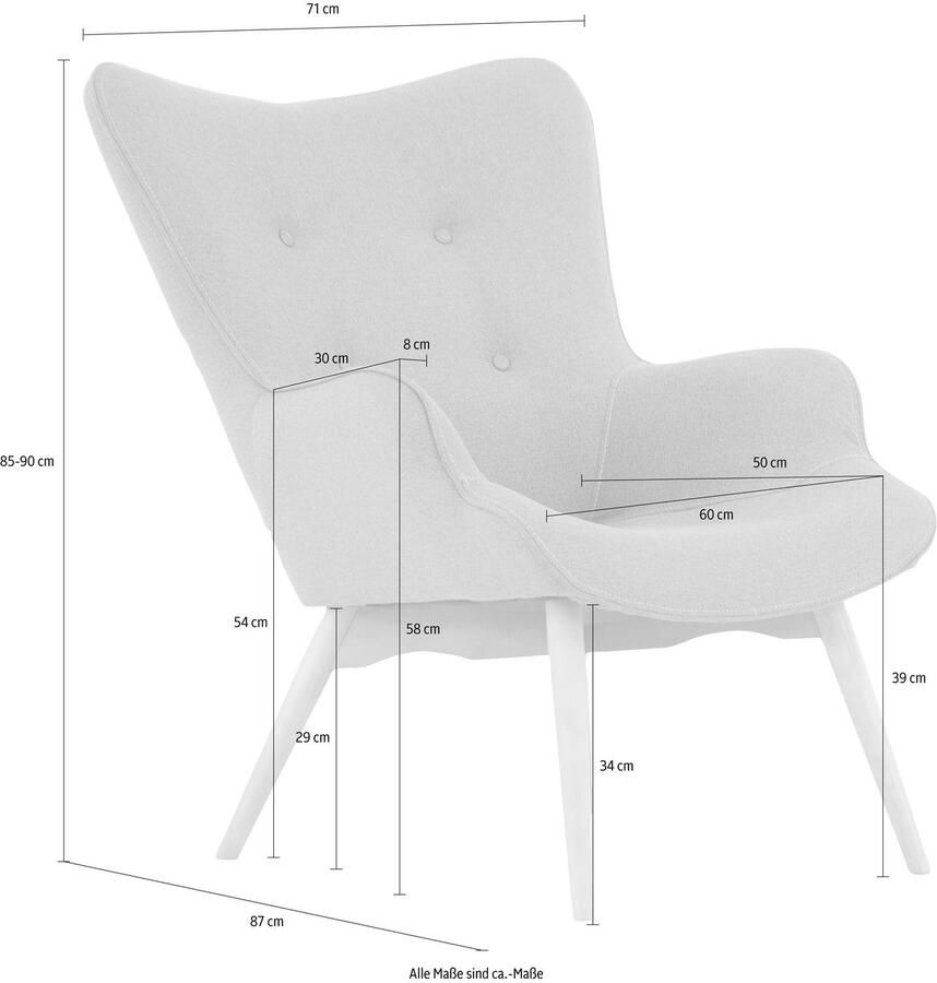 Andas Fauteuil Egense naar keuze met of zonder hocker - Foto 2