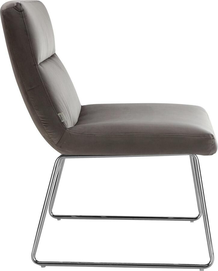 Andas Fauteuil Gil loungestoel woonkamer Fluwelen bekleding in drie kleurvarianten zithoogte 47 5 cm - Foto 2