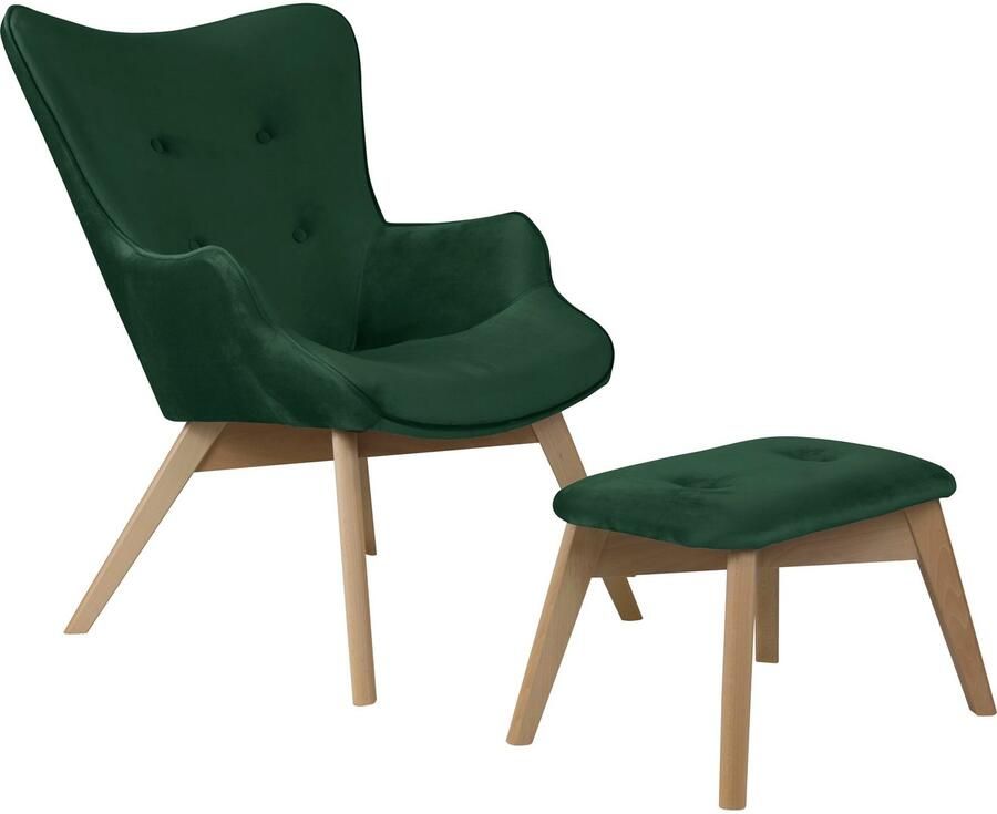 Home affaire Fauteuil Nicko naar keuze met of zonder kruk - Foto 4