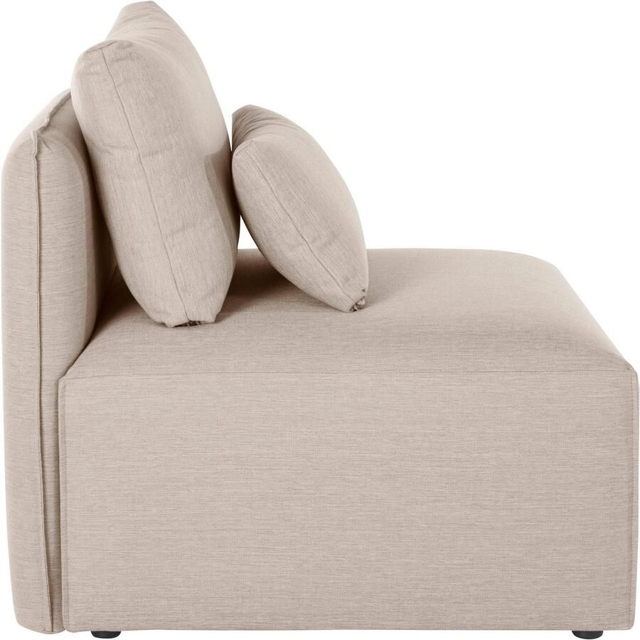 Andas Fauteuil Nöre Modulair om samen te stellen in vele stofkwaliteiten en kleuren