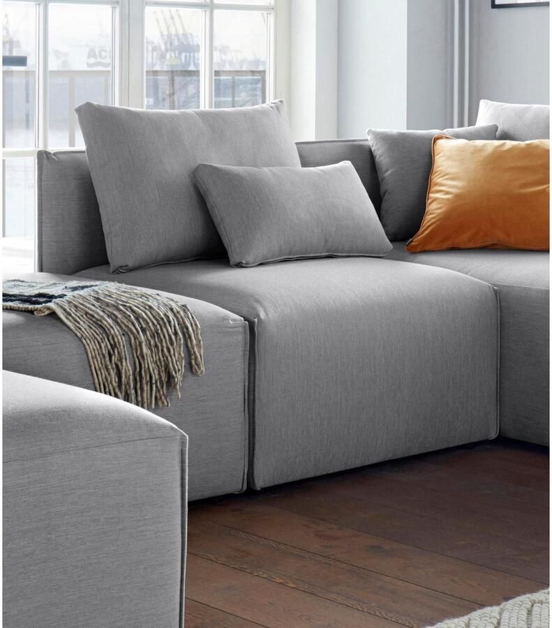 Andas Fauteuil Nöre Modulair om samen te stellen in vele stofkwaliteiten en kleuren