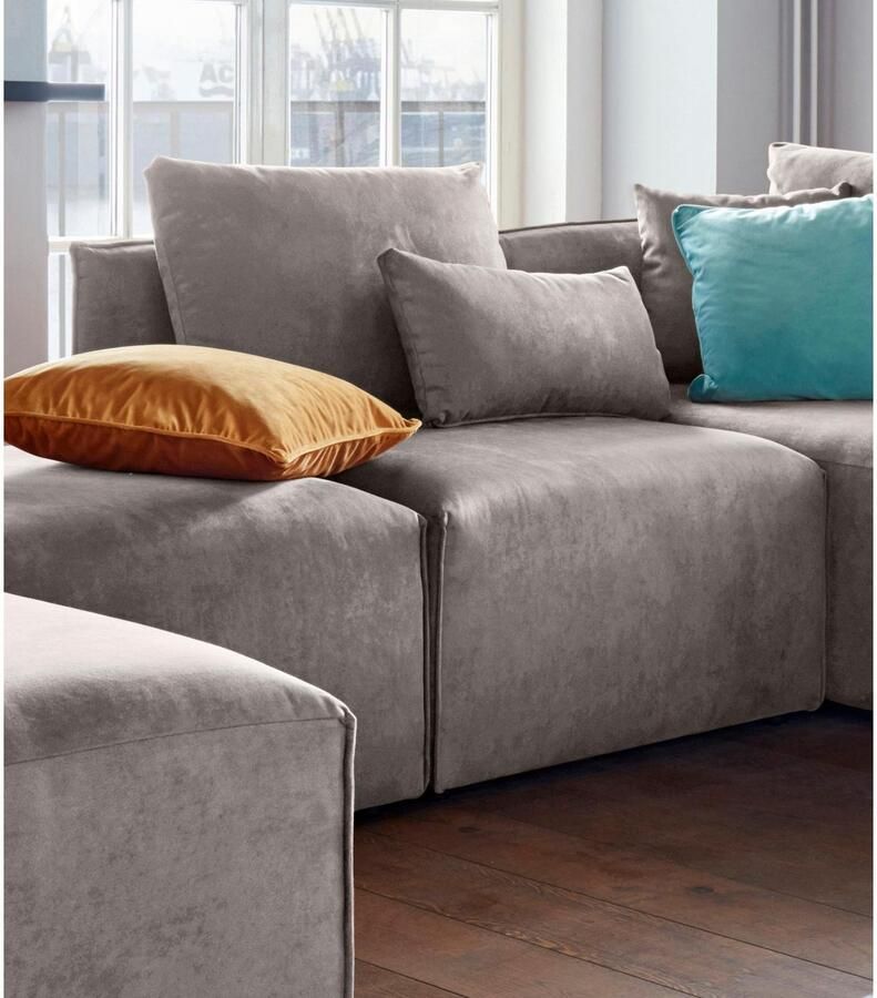 Andas Fauteuil Nöre Modulair om samen te stellen in vele stofkwaliteiten en kleuren