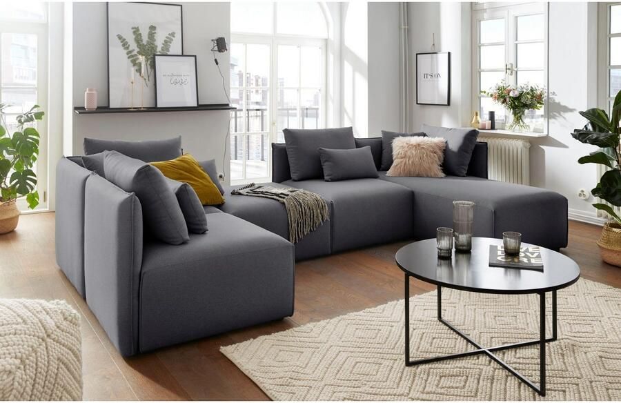 Andas Ottomane Nöre Modulair om samen te stellen in vele stofkwaliteiten en kleuren - Foto 4