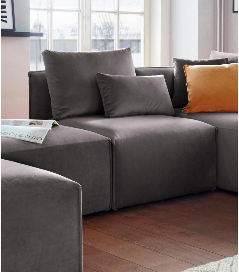 Andas Fauteuil Nöre Modulair om samen te stellen in vele stofkwaliteiten en kleuren - Foto 2