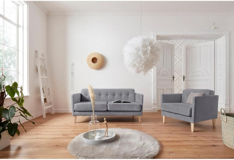 Andas Fauteuil Raadal in scandinavische look met capitonnage design by morten georgsen - Foto 5