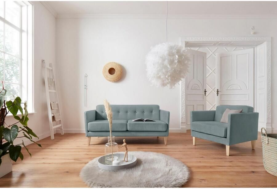 Andas Fauteuil Raadal in scandinavische look met capitonnage design by morten georgsen - Foto 5