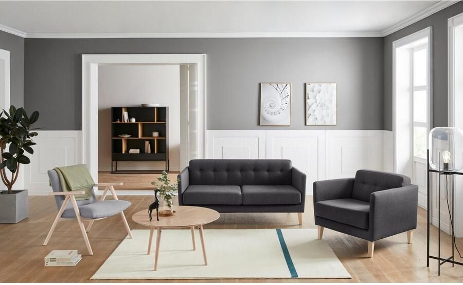 Andas Fauteuil Raadal in scandinavische look met capitonnage design by morten georgsen - Foto 11