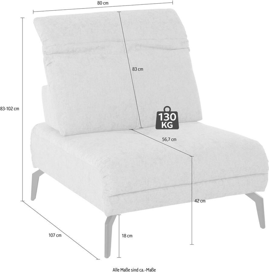 Andas Fauteuil Stenlille met zitdiepteverstelling en verstelbare hoofdsteun - Foto 2