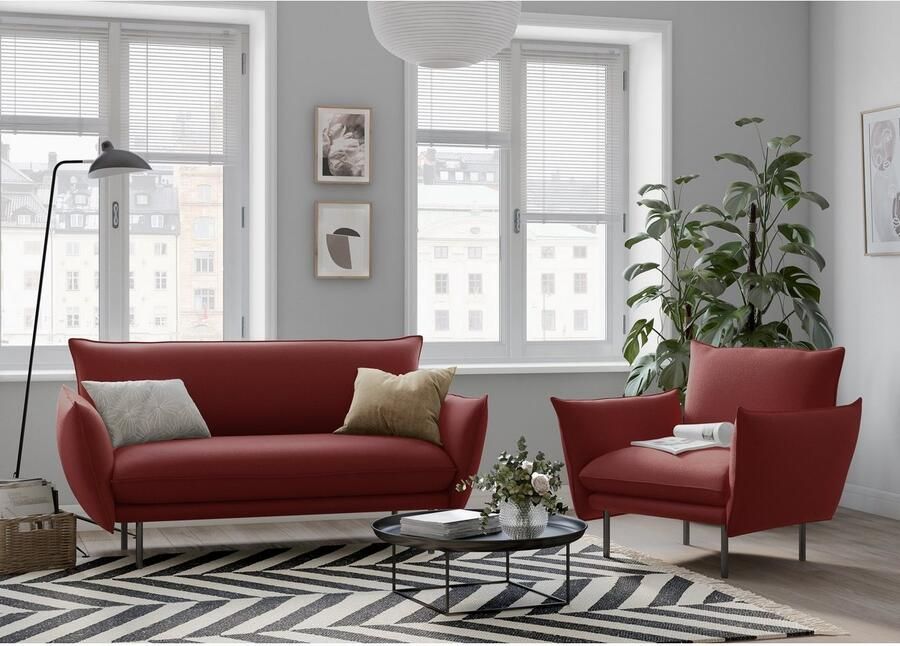 Andas Fauteuil Stine cocktailstoel Bijzonder design door kussen-look en opstaande naad by Morten Georgsen - Foto 3