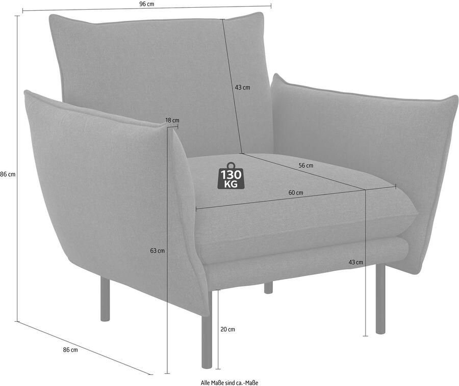 Andas Fauteuil Stine cocktailstoel Bijzonder design door kussen-look en opstaande naad by Morten Georgsen - Foto 2