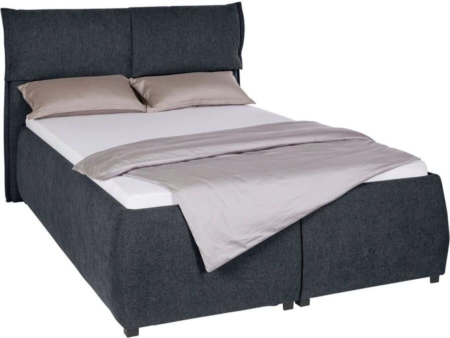 Andas Gestoffeerd bed Jenson als bedframe of met 3 matrassoorten en hardheden - Foto 5