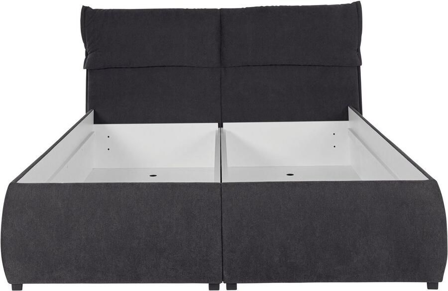 Andas Gestoffeerd bed Jenson als bedframe of met 3 matrassoorten en hardheden - Foto 6
