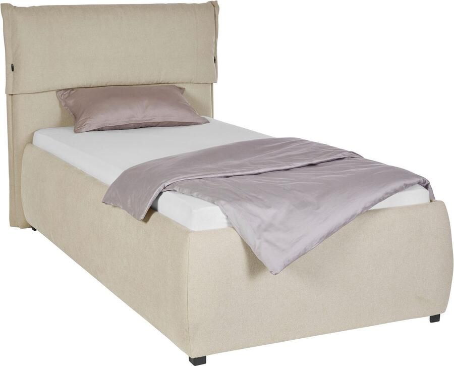Andas Gestoffeerd bed Jenson als bedframe of met 3 matrassoorten en hardheden - Foto 5