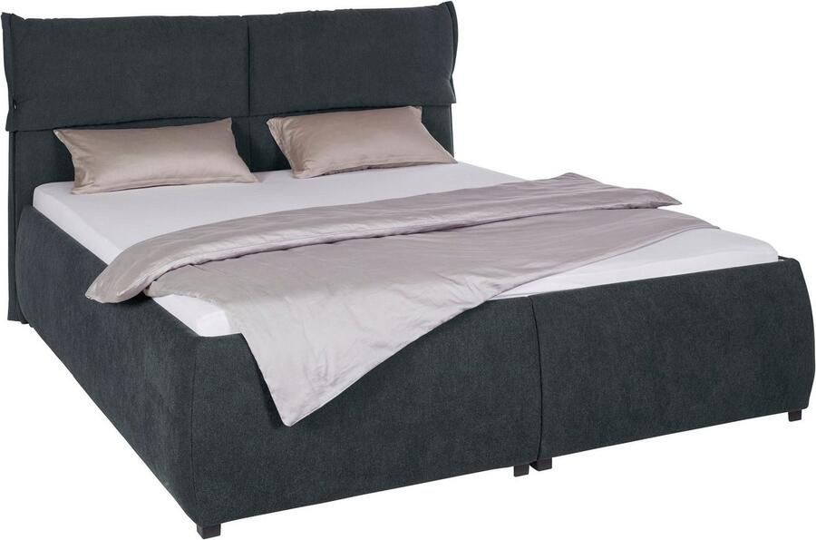 Andas Gestoffeerd bed Jenson als bedframe of met 3 matrassoorten en hardheden - Foto 3